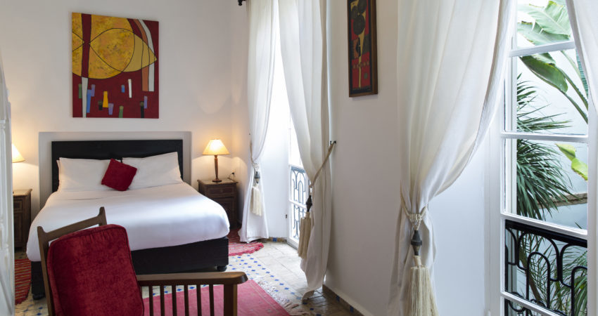 Chambre Rouge Riad Essaouira Chems Bleu