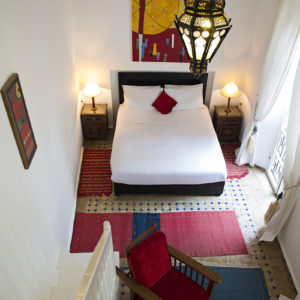 Chems bleu riad hotel essaouira Chambre Rouge